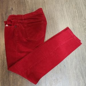 OLD NAVY SIZE 10 RED CORDUROY PANTS